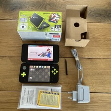 Console Nintendo New 2DS XL Black Lime Green Mario Kart Installé Complet TBE