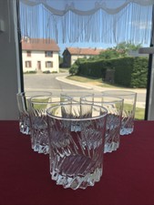 6 verres à whisky Cristal d’Arques Luminarc modèle FLAMENCO (2 lots disponibles)