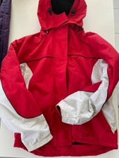 Veste, blouson, manteau ski neige HELYBOARD Femme rouge et blanc - Taille M