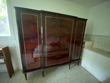 ARMOIRE 4 portes ANNEES 60 VINTAGE Meuble NF bois vernis TB Etat 200x55x182