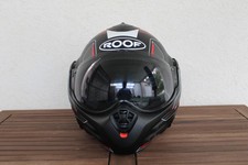 Casque Moto ROOF Desmo Noir Rouge Taille S (56) quasi neuf