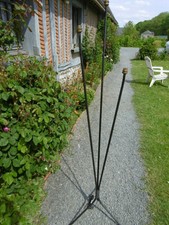 ANCIEN LAMPADAIRE TRIPODE DESIGN 1950 / 60 3 LUMIERES 
