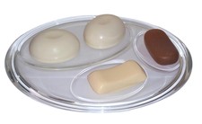 Verre Support Porte Savon pour Salle de Bain, Douche - Transparent C2016