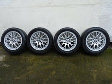QUATRES JANTES ALU  EN 16 POUR BMW AVEC CENTRE DE ROUES