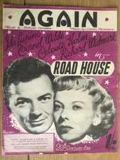 Sheet music Art Cadre Film Film Road House NOUVEAU IDA LUPINO Rétro 20 C Fox 1948