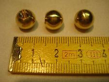4 boules filetées en laiton diamètre 10 mm, écrou de lustre, luminaires, ... 