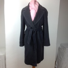 Manteau Femme Un Deux Trois Laine et Angora Gris T40/42