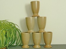 6 COUPES À GLACE DESSERT MAZAGRANS VERRINES TASSES EN GRÈS VILLAGE CNP FRANCE