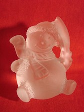 BONHOMME DE NEIGE PATE DE VERRE / FIGURINE