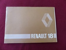 MANUEL D' ENTRETIEN RENAULT 18 ( en allemand )