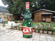 RARE - GRANDE BOUTEILLE EN BOIS GET 27 PIPPERMINT, hauteur 2,35 mètres - A VOIR