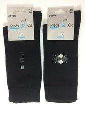 Lot de 2 paires de chaussettes Homme - taille 43/46             (57-1)