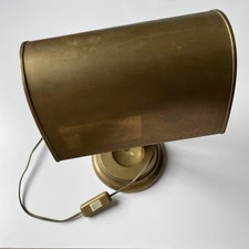 LAMPE DE BUREAU VINTAGE ACIER METAL DORE