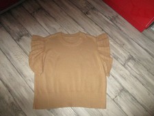 Pull sans manches beige camel - Taille 46