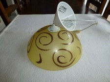 LUSTRE PLAFONNIER DECOR PEINT A LA MAIN NEUF