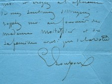 Emile Loubon cherche à placer un tableau.