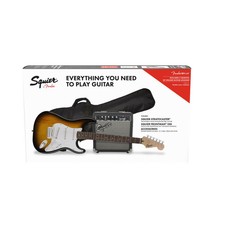 Pack Squier Stratocaster brun sunburst - Pack guitare électrique + ampli