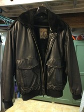 Blouson en cuir noir " Pilote "avec doublure intérieure amovible