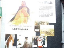 ANCIENNE AFFICHE CINÉMA 1971 - LES DIABLES -ETAT CORRECT - 80 X 60 + PHOTOS  
