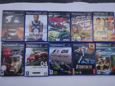 LOT DE 10 JEUX VIDEO PS 2 PlayStation avec notices TBE 