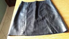 Morgan Superbe Jupe noire simili-cuir lacet sur les 2 côtés T 34