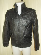 Bouson simili cuir noir CELIO Puflash S 48/50 relax collection