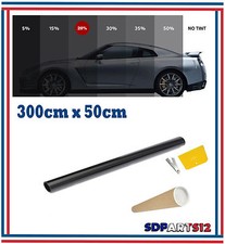 Film Teinté Pellicule Vitres Noir 20% Tres Noir Auto Voiture BATIMENT 