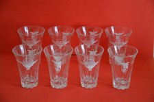 Lot de 8 verres à liqueur du 9éme RCP