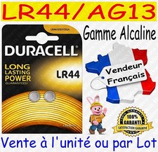 Piles bouton LR44 AG13 DURACELL - Dispo aussi CR2032 CR2025 CR2016 CR2430 CR2450