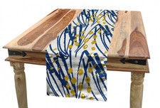 Moutarde Chemin de Table Moderne Doodles Spots mise en page