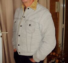 Veste Levi's en Velours Fourrée Coupe Slim Beige Taille M