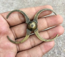 Vintage Fait à la Main Laiton Vernier Outil- Riche Patine Collection/Décoratifs