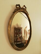 Miroir ancien en bois Mapolèon III, décor de noeud, Victorian mirror