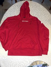 Palm Angels Pull à Capuche Rouge