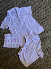 Boux Avenue ravissante dans un sac pyjama carreaux roses, en coton doux taille 6 neuf