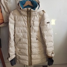 (319€!) Doudoune ROXY - T.40 couleur blanche et turquoise - comme neuve ! 