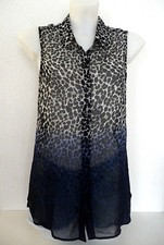 Haut ♥ H&M ♥ Taille S 34 36 Top style chemisier voile fluide léger été Femme 