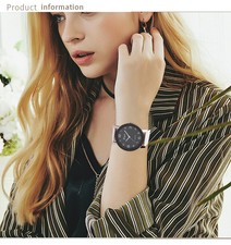 Montre Femme élégante, Montre Femme Noir, Montre Femme Chic, Montre tendance