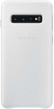 Samsung Protection Étui Cuir Téléphone / Housse pour Samsung Galaxy S10 - Blanc