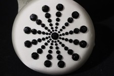 Vintage MARSHALL FIELD & CO Black&Ivory "Mini Pillbox" Hat W/Netting &Decor B49