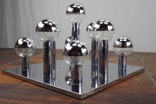 Lampe Plafonnier Staff Motoko Ishii 70s XXL Chrome Applique Murale 70er