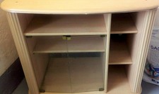 PETIT MEUBLE  D'APPOINT, TELE, VITRINE, RANGEMENT EN BOIS CERUSE