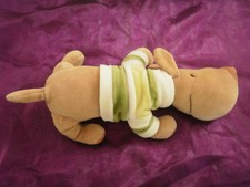 Doudou chien pull rayé vert blanc  DPAM pareil au meme