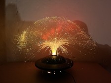 Lampe De Table Lampe fibre optique Variation De Couleur Lampe vintage Année 90