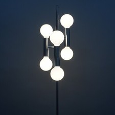 Vintage Gebrüder Cosack Lampadaire Chrome 6-flammig 1.AIO