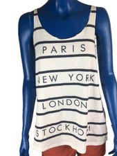 Atmosphere Haut Femme Blanc Sans Manche Col Rond Occasion Top Qualité Taille 14