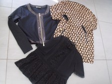 LOT DE 3 VETEMENTS FEMME ZARA VERSACE JEAN TAILLE 40 42