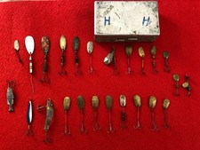 ANCIENNES CUILLERES MEPPS, SUPER CYBELE, LUXOR RAFALE/ SUCCES, MITCHELL + BOITE 