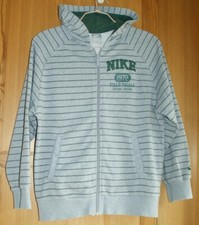 VESTE SURVETEMENT A CAPUCHE Marque NIKE taille 12 13 ans Gris rayé manches longu