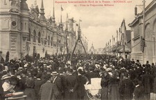 CPA -ROUBAIX-Exposition Internationale. Fêtes de Préparation Militaire
